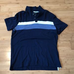 Banana Republic Navy Stripe Polo